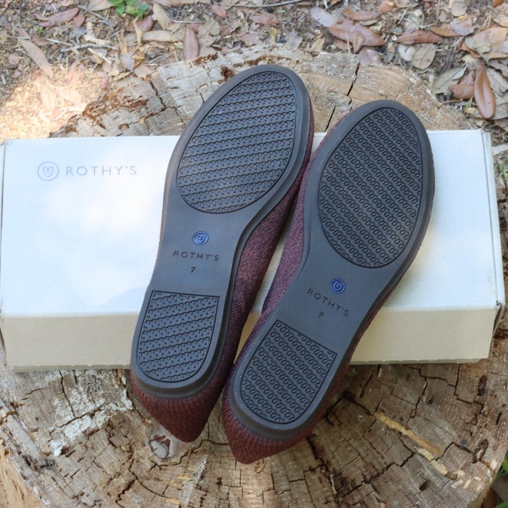 Retired Rothy's Truffle Python Flats Size 7 NIB - Picture 4 of 5